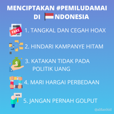 MENCIPTAKAN PEMILU DAMAI DI INDONESIA